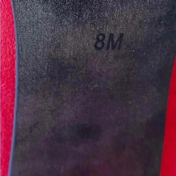 NWOT, The WISHBONE Collection, Red 4-Inch Heel Ankle Boots, Size 8M 👢 - Picture 9 of 12